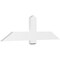 Ekena Millwork Eugene Architectural Grade PVC Gable Bracket, 60"W x 17 1/2"H x 2"D x 6"F, 7/12 Pitch GBP060X18X0206EUG00 - alternate 1